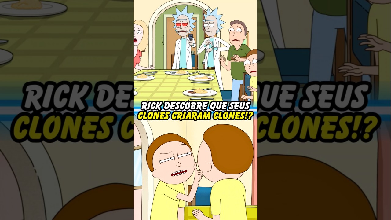 RICK DESCOBRE QUE SEUS CLONES CRIARAM CLONES!?  #rickandmorty #ricksanchez #morty #shorts