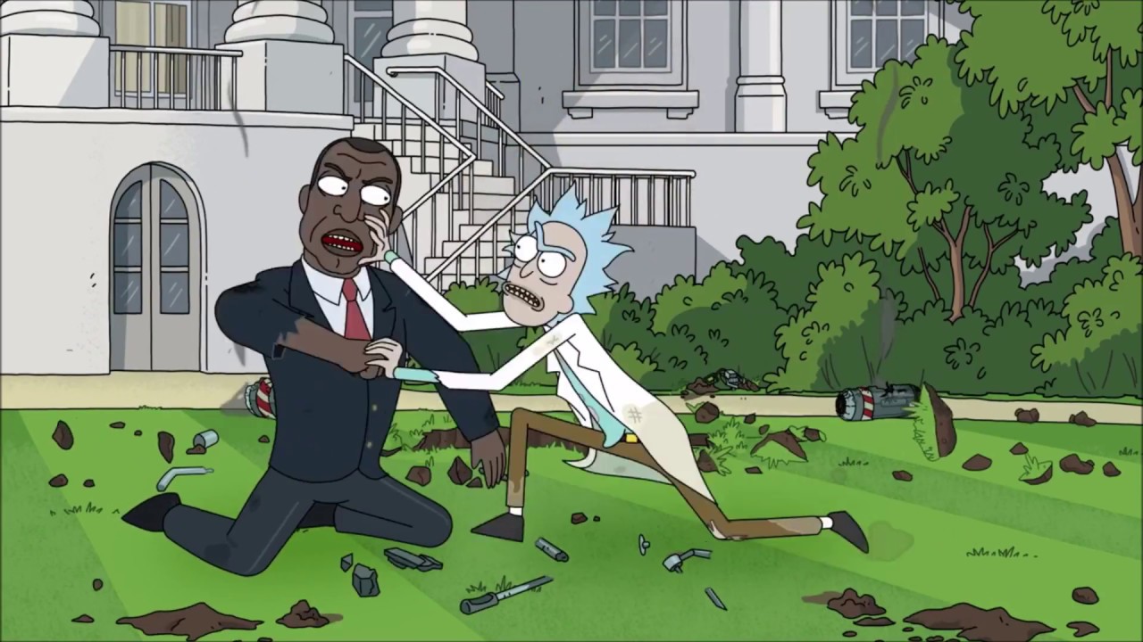 Rick Vs The US  President [Rick And Morty Season 3 Episode 10]