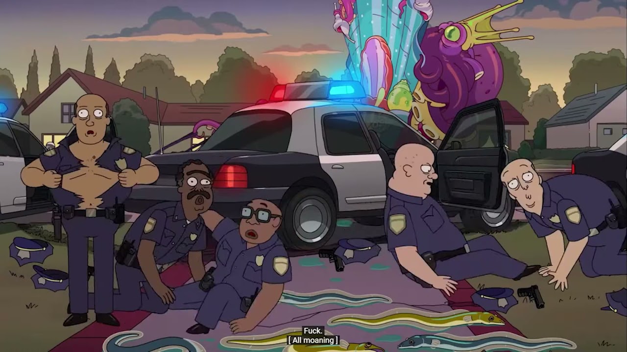 Mr Nimbus Controlling the Police Rick and Morty 5×01