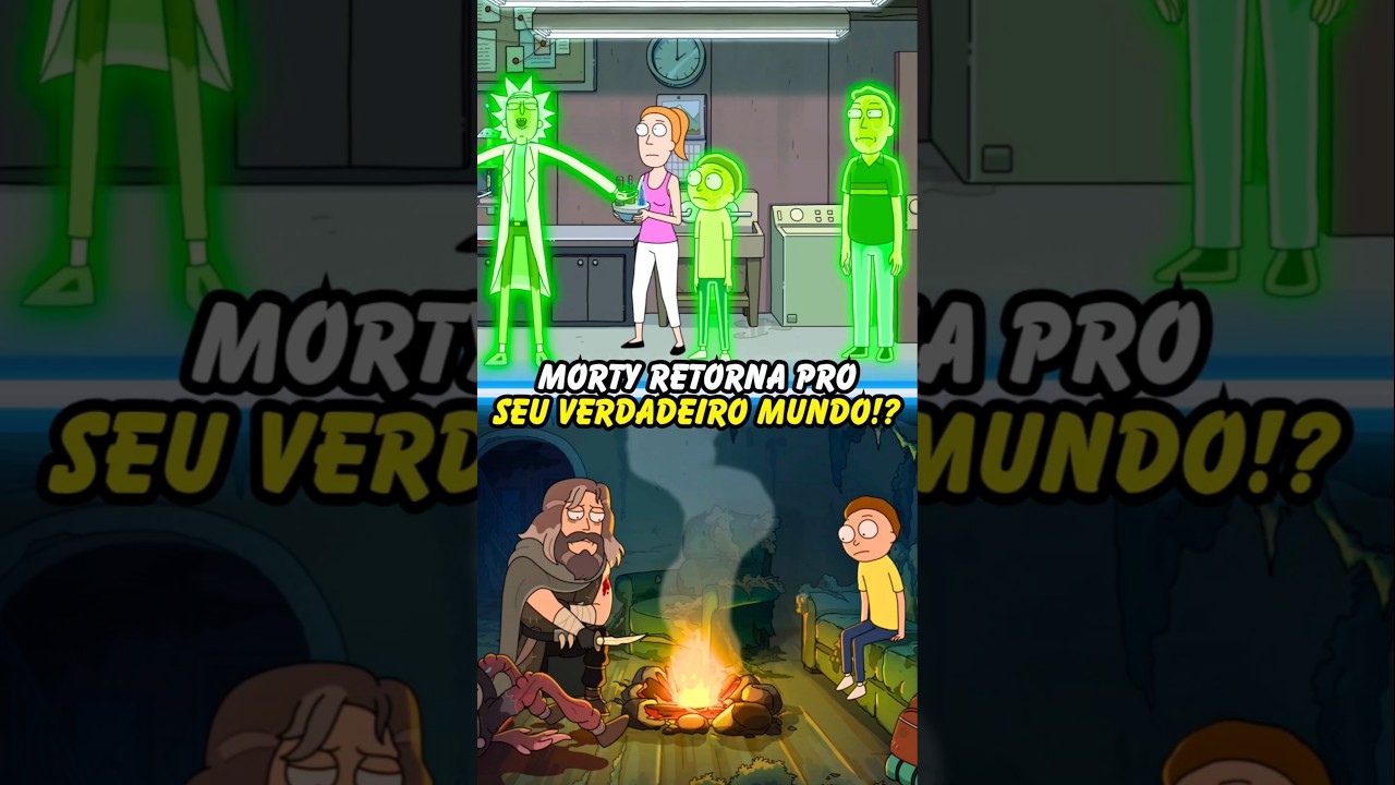 MORTY RETORNA PRO SEU VERDADEIRO MUNDO!? #rickandmorty #ricksanchez #morty #shorts