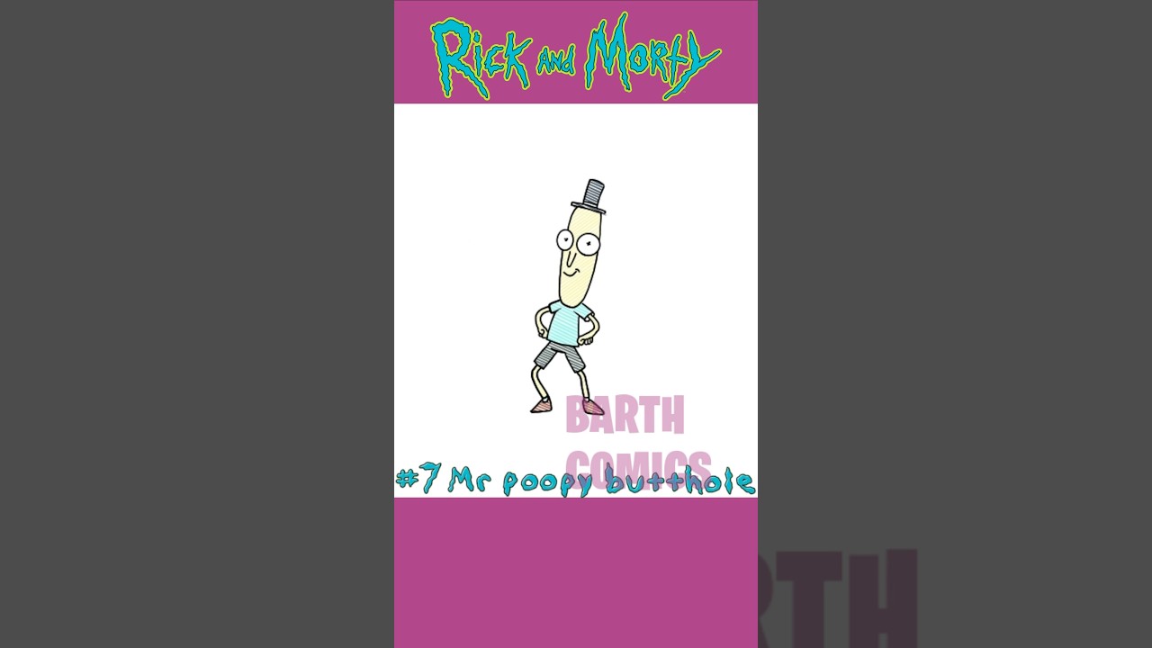 Mr Poopybutthole | Drawing Every Rick & Morty Character |