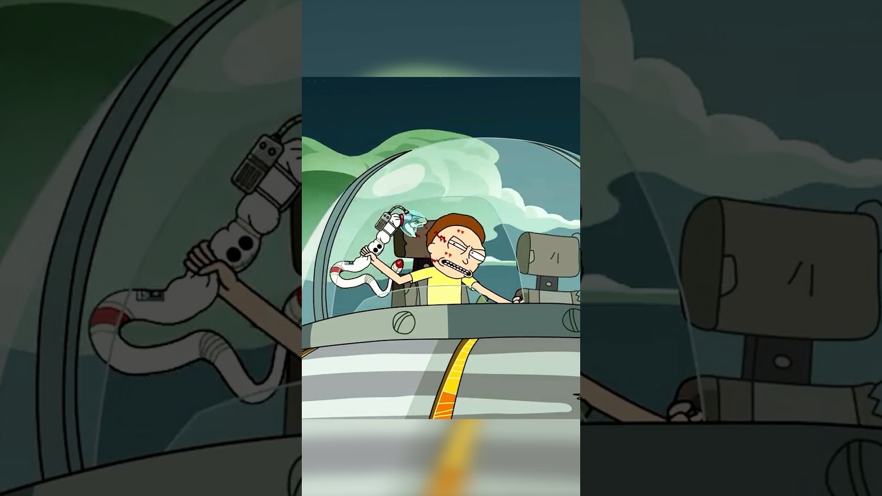 Terminator, pero Morty y una versión serpiente Rick y Morty T04E05 #shorts #rickandmorty