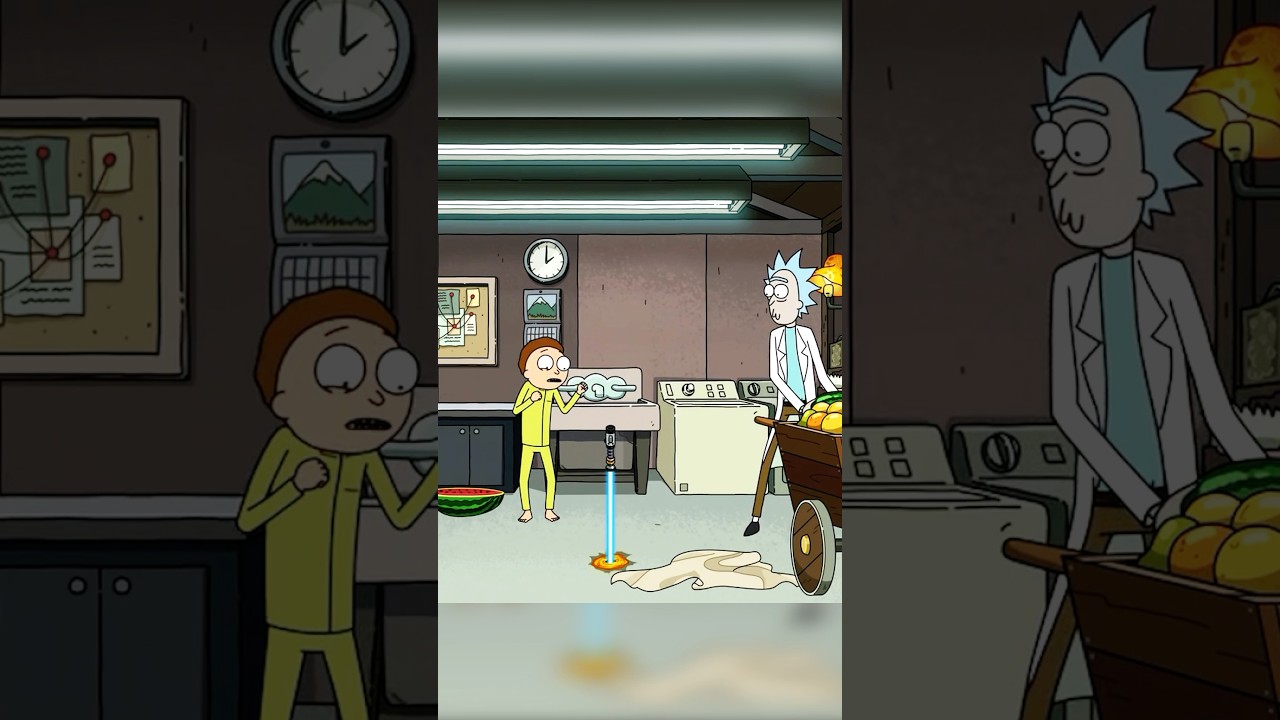 Morty dejó caer su sable láser… Rick y Morty T06E10  #shorts #rickymorty