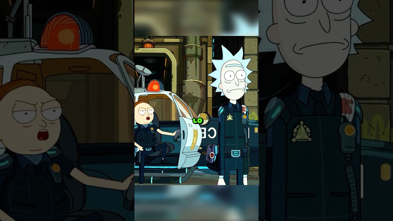 Rick se convirtió en oficial de policía… Rick y Morty T03E07  #shorts #rickymorty